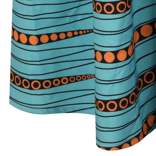 Latest Design Digital Printed Sleeveless Maxi Casual Dress - Green image
