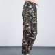 Trendy Camouflage Printed Trousers Casual Bottoms - Green image