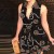 Stylish Hot V-neck Sleeveless Printed Mini Skirt Dress - Black