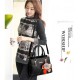 Women Fashion Large Korean Version Messenger Hand Bag-Black image