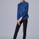 New Trending Fashion Denim Dual Pocket Full Sleeve Shirt -Blue image