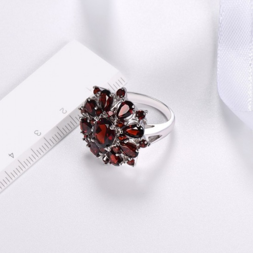 Buy Shining Ruby Cubic Zircon Stones Ring for Women Party-Red | Fashion ...