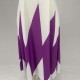 Trending Contrast Geometric Sleeveless Long Dress - Purple image