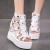 New Summer Peep-toe Wedge Platform Sandals-White