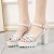 Fish Mouth Padded High Heel Sandals-Silver