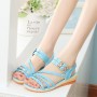 Casual Ankle Strap Lightweight Slip-On Sandals - Blue