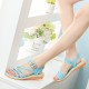 Casual Ankle Strap Lightweight Slip-On Sandals - Blue image