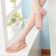 Casual Ankle Strap Lightweight Slip-On Sandals - Pink image