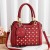 Trending Fashion Rivets Decorated Bag-Red