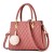 Casual Rhombic Embroidery Furry Ball Hand bag-Pink