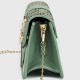 Small Size Magnetic Closure Chain Messenger Bag -Green image