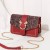 Small Size Magnetic Closure Chain Messenger Bag -Red