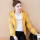 Korean Style Full Sleeved Women's Sports Jacket - Yellow image