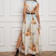 Stylish Flair Women's Maxi Length Dress With Slits image