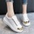 Trending Latest Fashion Casual Thick Soled Sneakers - White