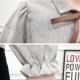 Solid Color Long Sleeve Corduroy Shirt For Women - Grey image