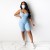 Knitted Sleeveless  Sport Style Midi Jumpsuit for Women - Blue	