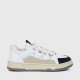 Slip Over Flat Sole Lace Closure Ladies Sneaker - White image