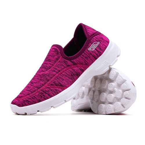 Breathable Round Toe Women's Jogging Shoes - Pink| image