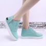 Classic Round Toe Lightweight Canvas Shoe for Ladies - Light Green