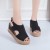 Roman Style Thick Heel Women’s Heel Sandals - Black