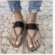 Casual Cross Border Style Women’s Flip Flop Slippers - Black |image