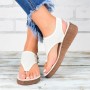 Femme Style Flip Flop Sandals for Women - White