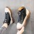Retro Style Thick Soled High Top Sneakers for Women -Black