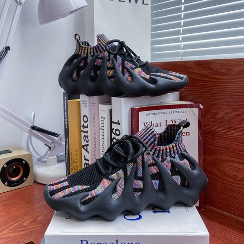 Casual Creative Style Rubber Sole Women's Sneakers - Black image