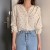 Elegant Style Hearts Printed Chic Loose Blouse - White