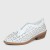 Bowknot Rubber Sole Slip On Loafers for Women - White