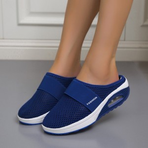 Women’s Light Weight Air Cushion Slip On Slippers - Blue