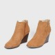 Women’s Classic Pointed Top Wedge High Heel Boots - Brown image