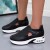Women’s Breathable Casual Velcro Sport Shoes – Black