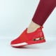Casual Women’s Plain Vulcanised Platform Elastic Sneakers 