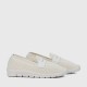 Light Weight Retro Style Slip On Loafers for Women - Cream image