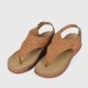 Casual Style Soft Sole Lightweight Buckle Sandals - Brown image