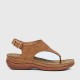 Casual Style Soft Sole Lightweight Buckle Sandals - Brown image