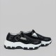 Casual Lightweight Chunky Sports Buckle Sneakers - Black image