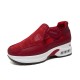 Women’s Breathable Casual Velcro Sport Shoes – Red image