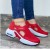 Women’s Breathable Casual Velcro Sport Shoes – Red