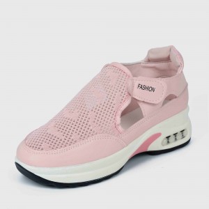 Women’s Breathable Casual Velcro Sport Shoes – Pink