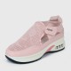 Women’s Breathable Casual Velcro Sport Shoes – Pink image