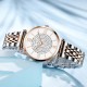  Roman Scale Stainless Steel Strap Women's Watch - Rose Gold image