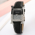 Casual Leather Strap Quartz Fashion Ladies Wrist Watch - Black