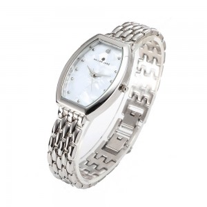 Mesh Style Stainless Steel Strap Women's Wrist Watch - Silver