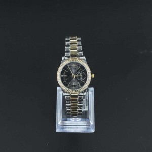 Casual Analogue Quartz Ladies Wrist Watch - Silver Gold Strap