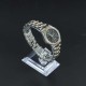 Casual Analogue Quartz Ladies Wrist Watch - Silver Gold Strap image