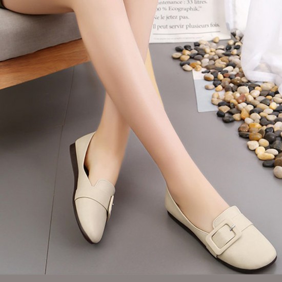 womens cream flat shoes