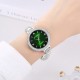 Women Fashion Crystal Decorated Bracelet Watch - Silver image